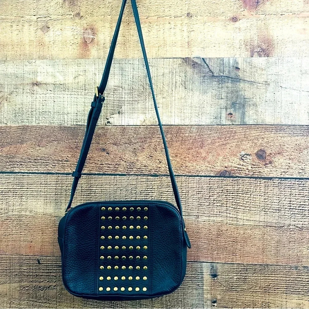 Fossil Jenna Studded Leather Crossbody Bag